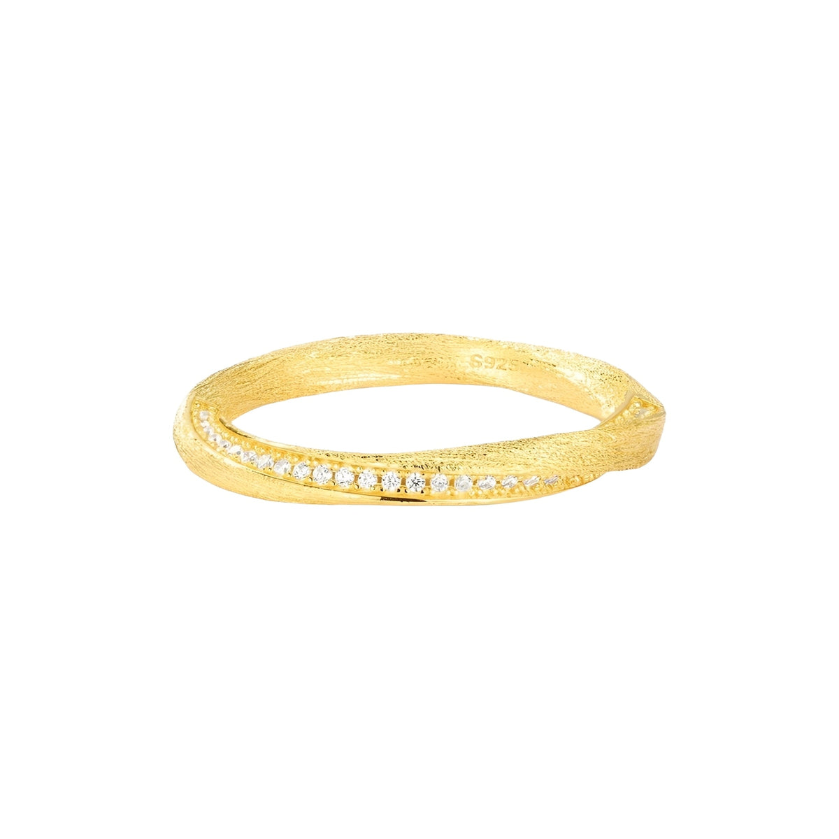 Hertha 14K Gold Mobius Strip Ring