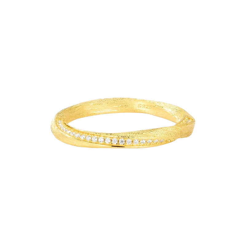 Hertha 14K Gold Mobius Strip Ring