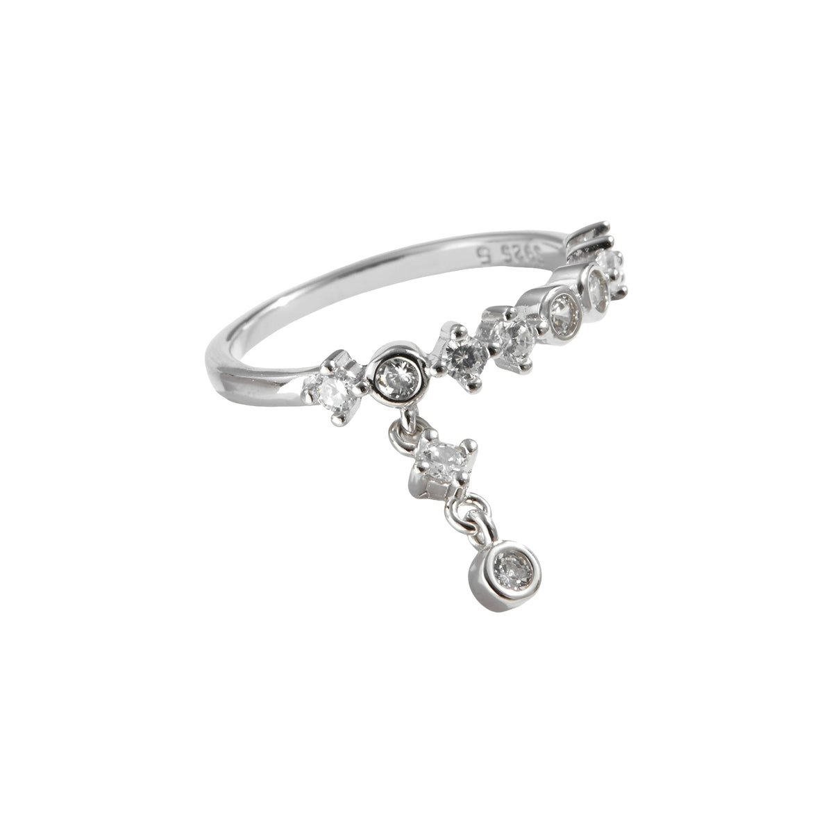Hildegard Silver Round Tassel Ring