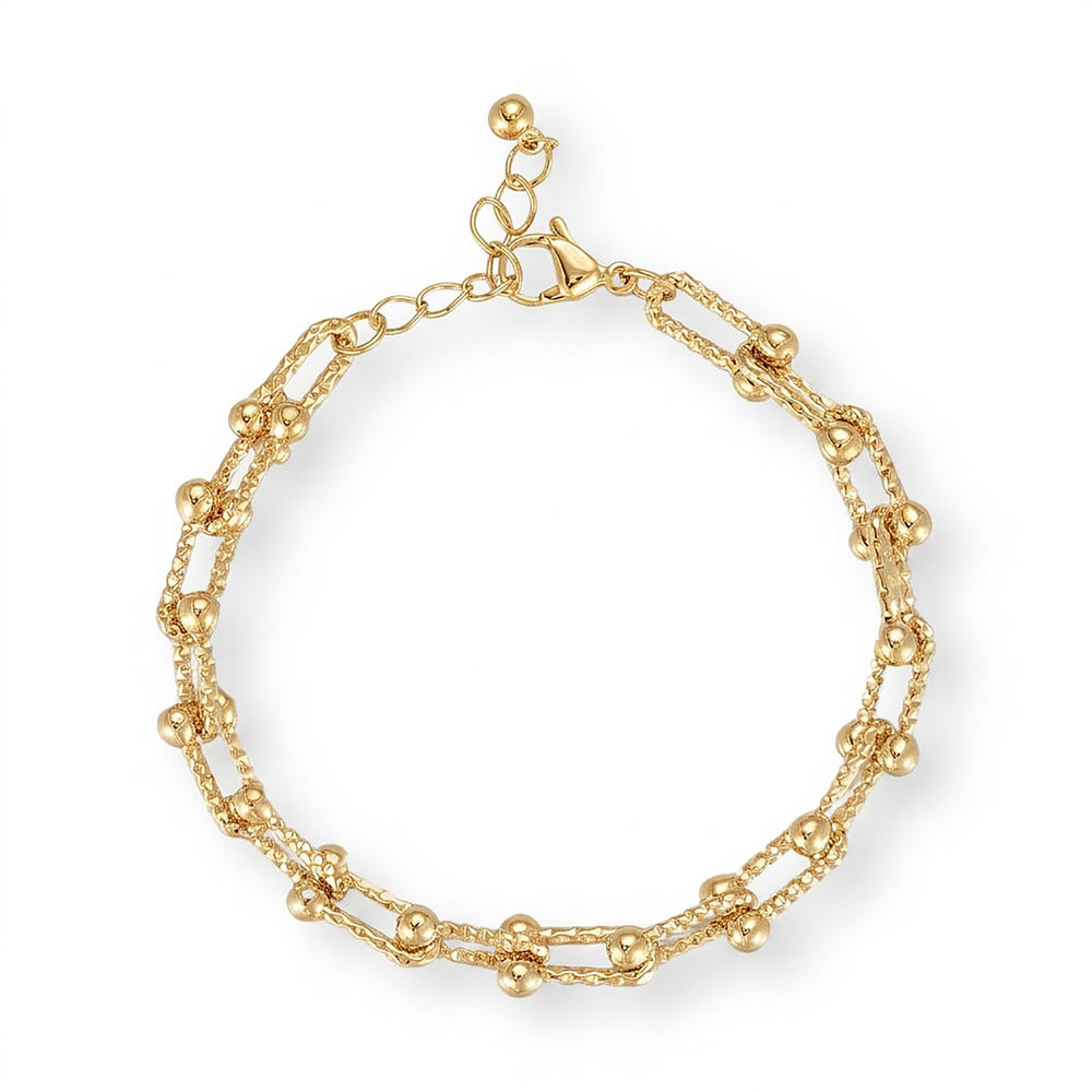 Honorine 14K Gold U Shape Bracelet