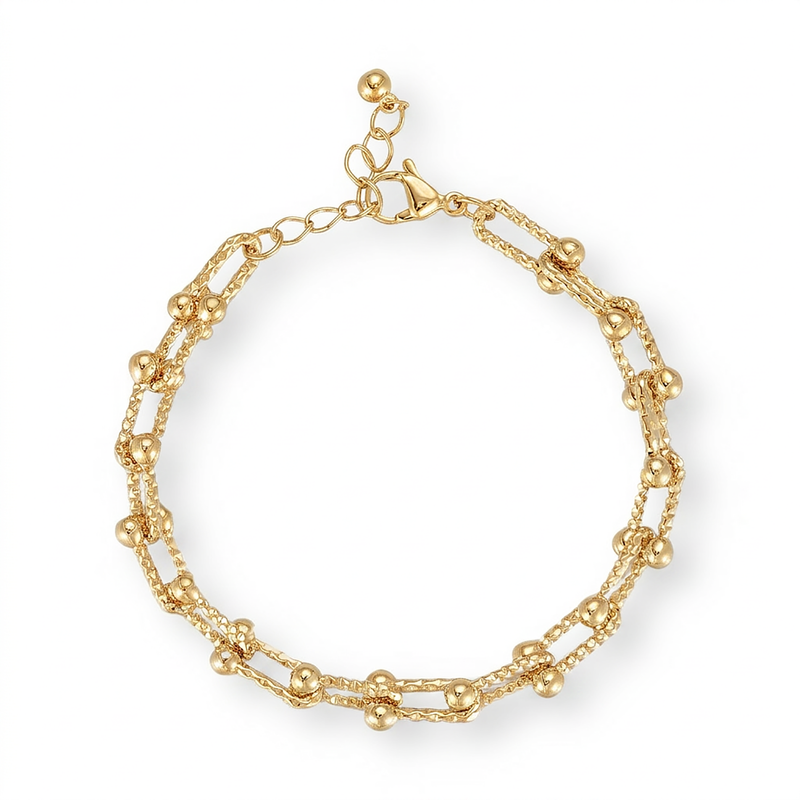 Honorine 14K Gold U Shape Bracelet