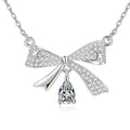 Hrodlind White Butterfly Bow Necklace