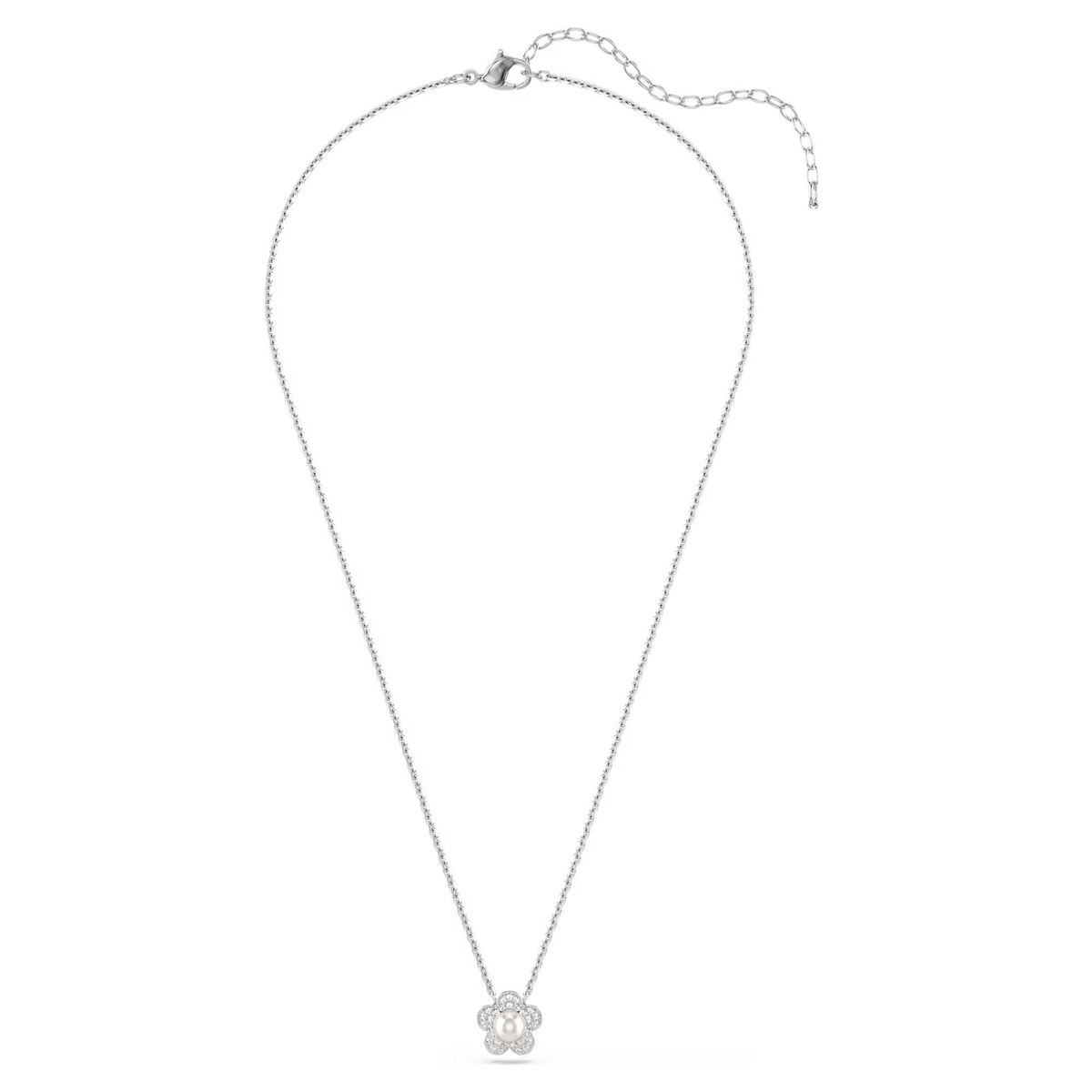 Hyacinthe White Floral Pearl Necklace