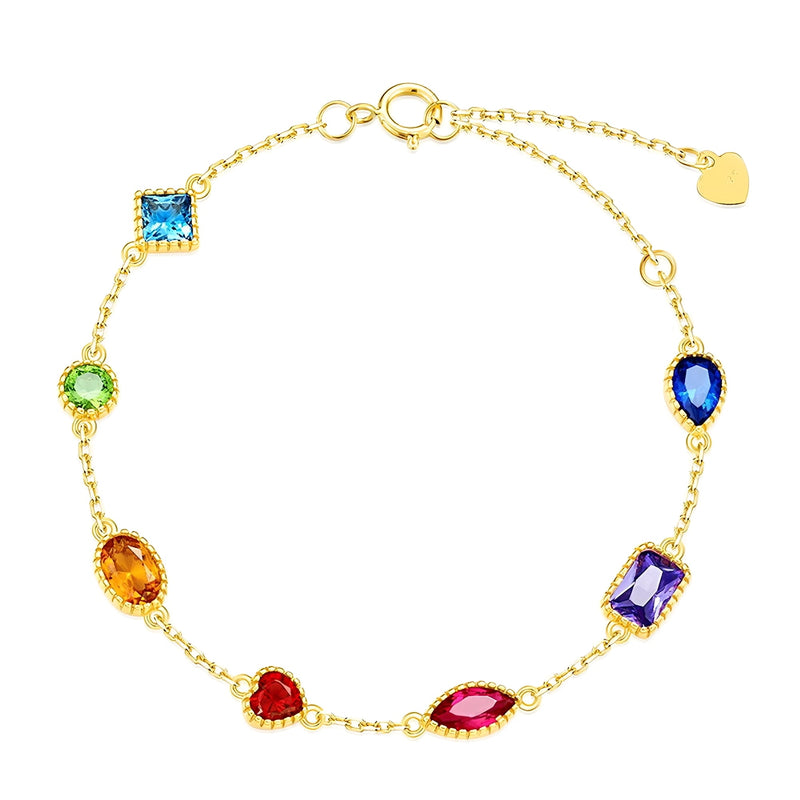 Illyrie Multicolor Fancy Shapes Bracelet