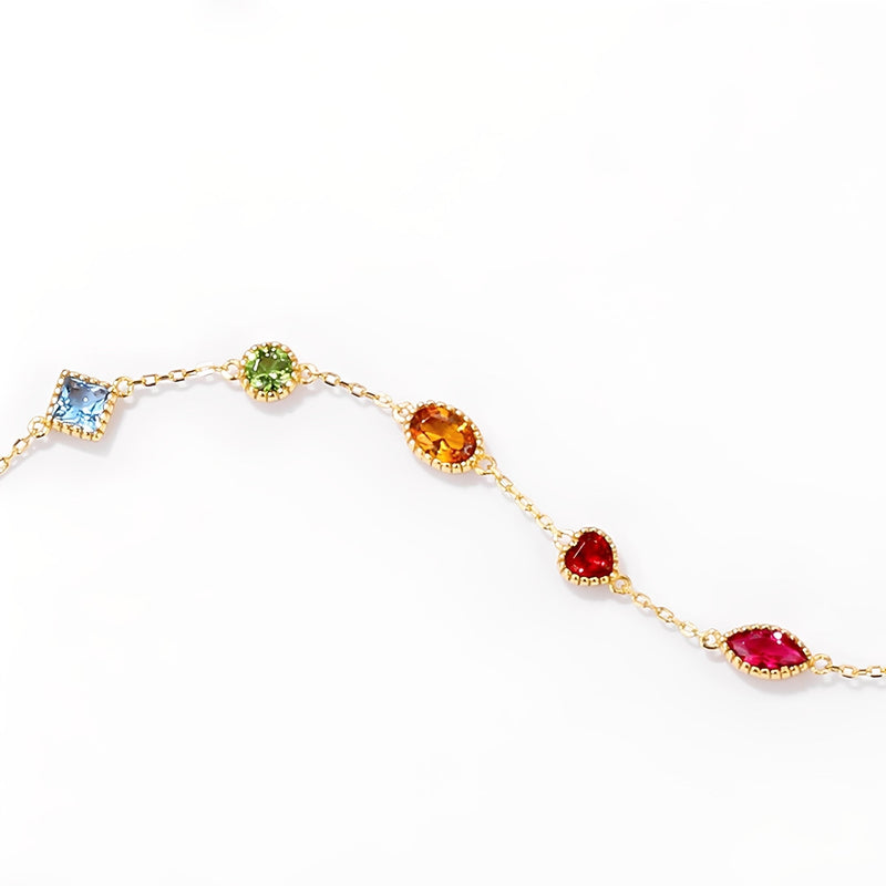 Illyrie Multicolor Fancy Shapes Bracelet