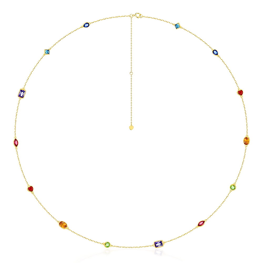 Illyrie Multicolor Fancy Shapes Necklace
