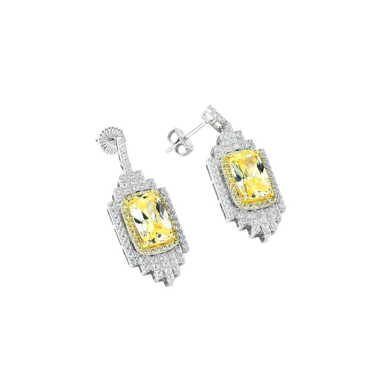 Imelda Yellow Emerald Earrings