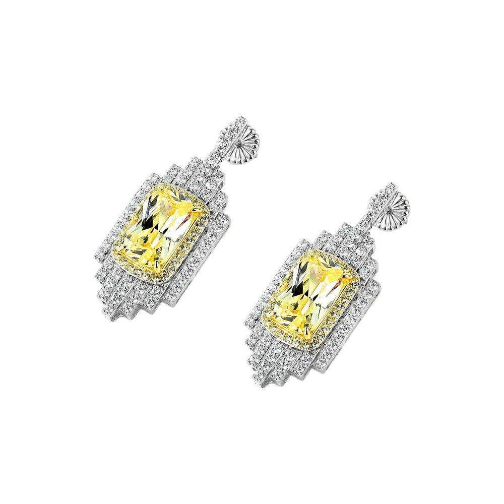 Imelda Yellow Emerald Earrings