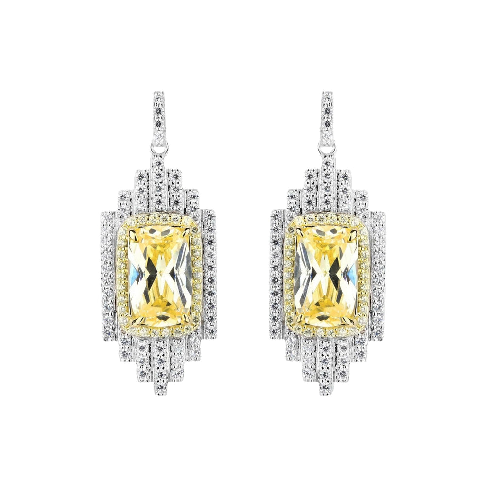Imelda Yellow Emerald Earrings