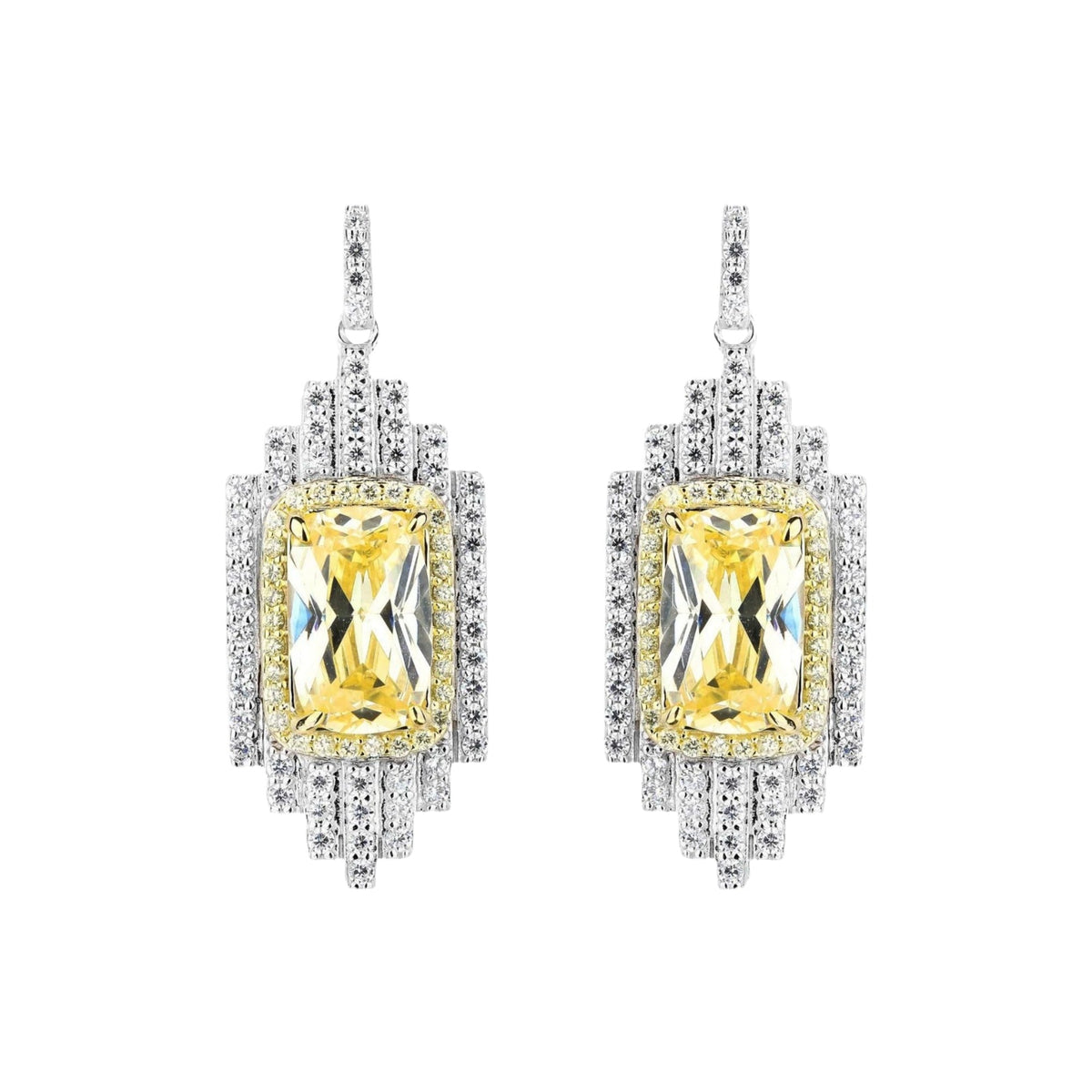Imelda Yellow Emerald Earrings