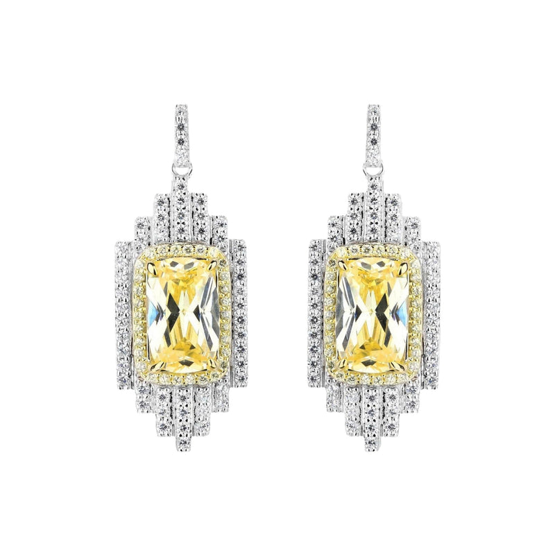 Imelda Yellow Emerald Earrings