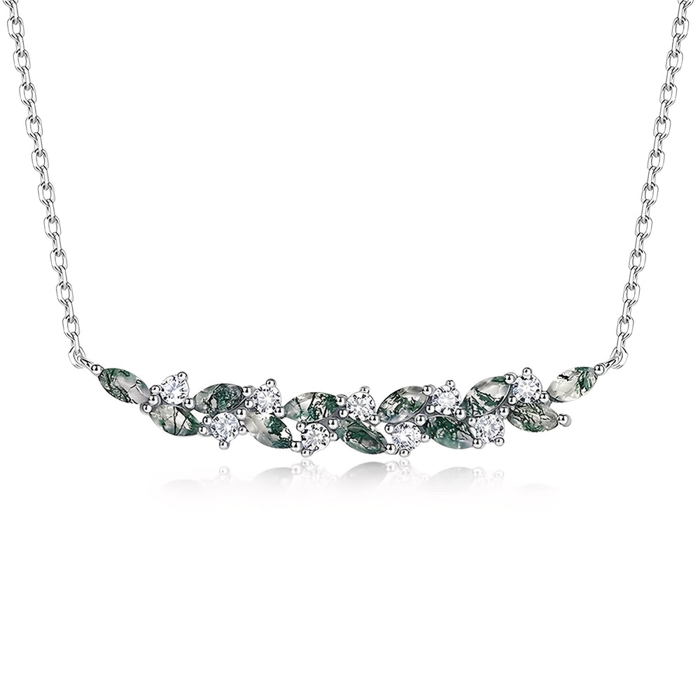 Imène Green Moss Vine Necklace