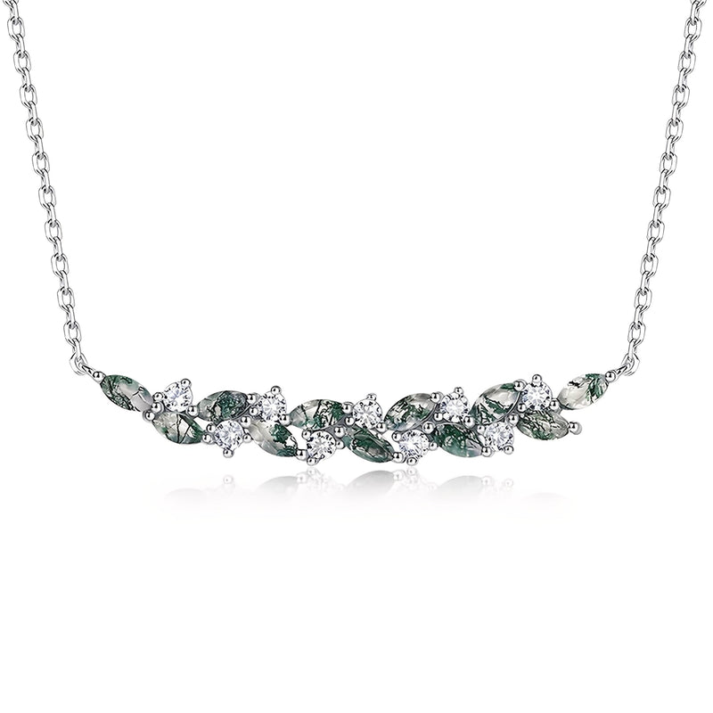 Imène Green Moss Vine Necklace
