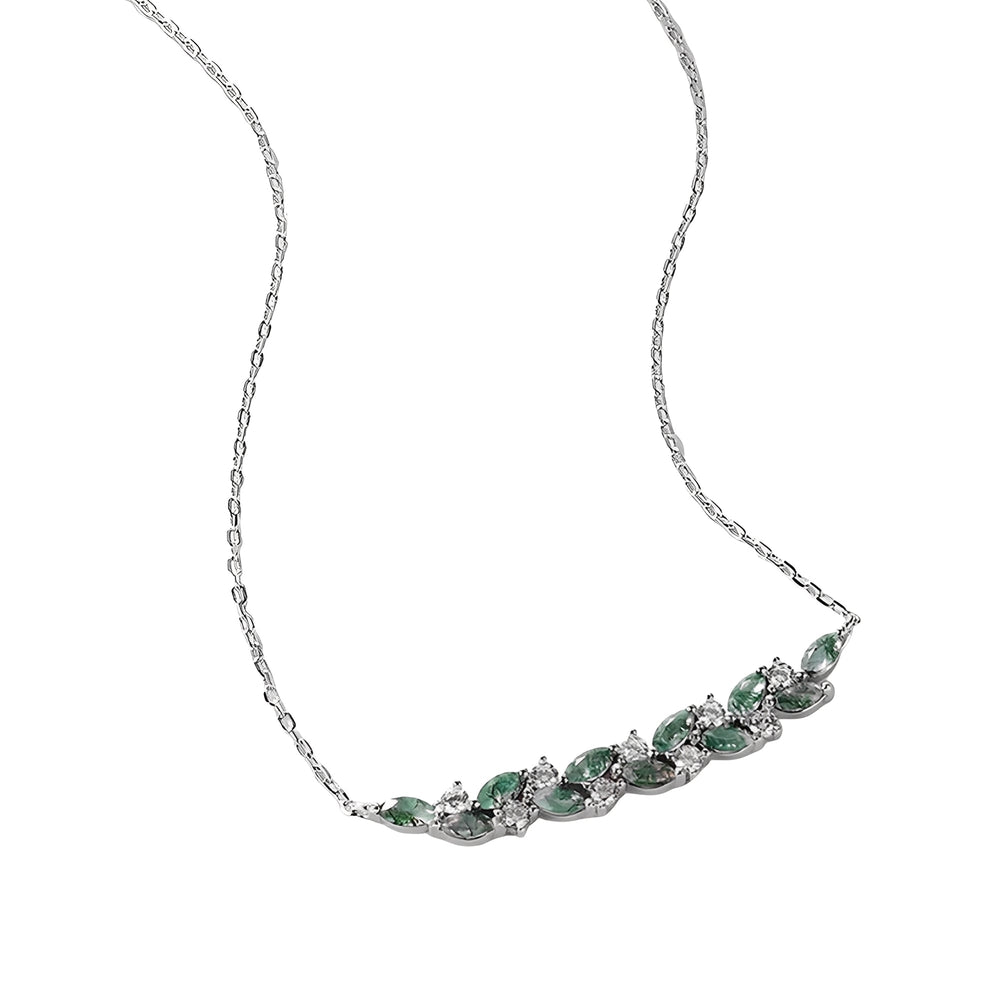 Imène Green Moss Vine Necklace