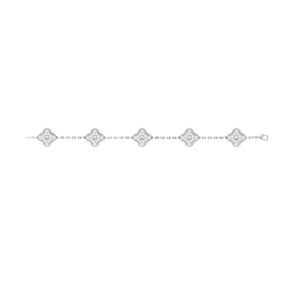 Imke White Trèfle Bracelet