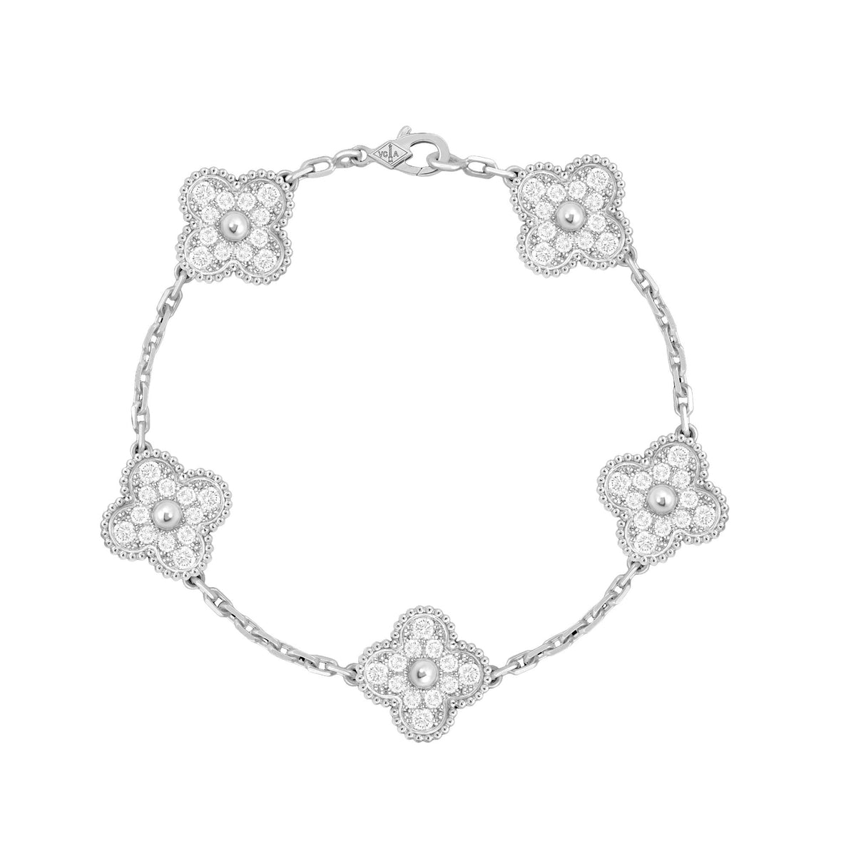 Imke White Trèfle Bracelet