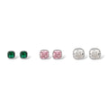 Inès Square Zircon Earring Set