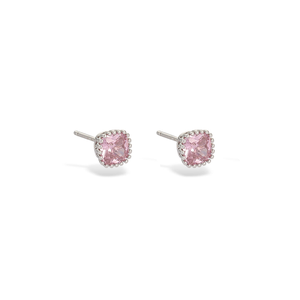 Inès Square Zircon Earring Set