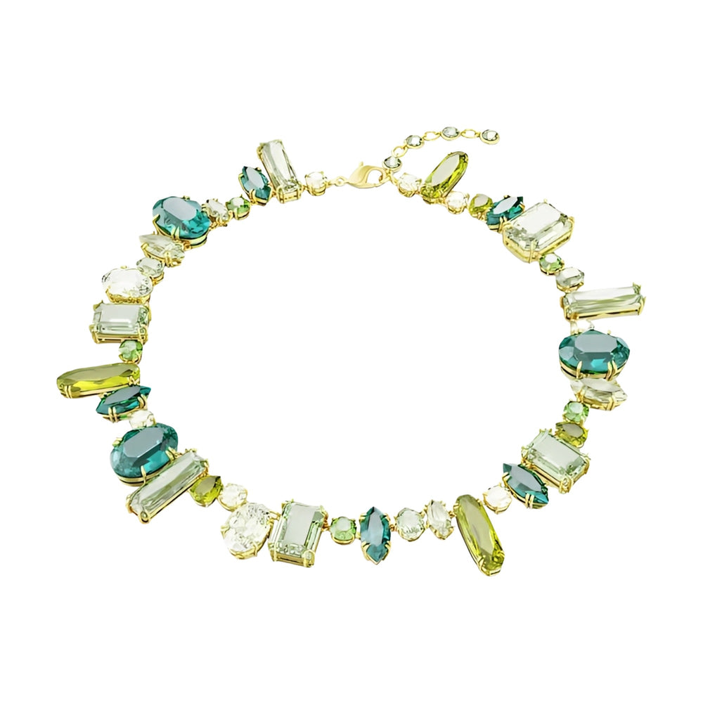 Ingeborg Green Mixed Shapes Necklace