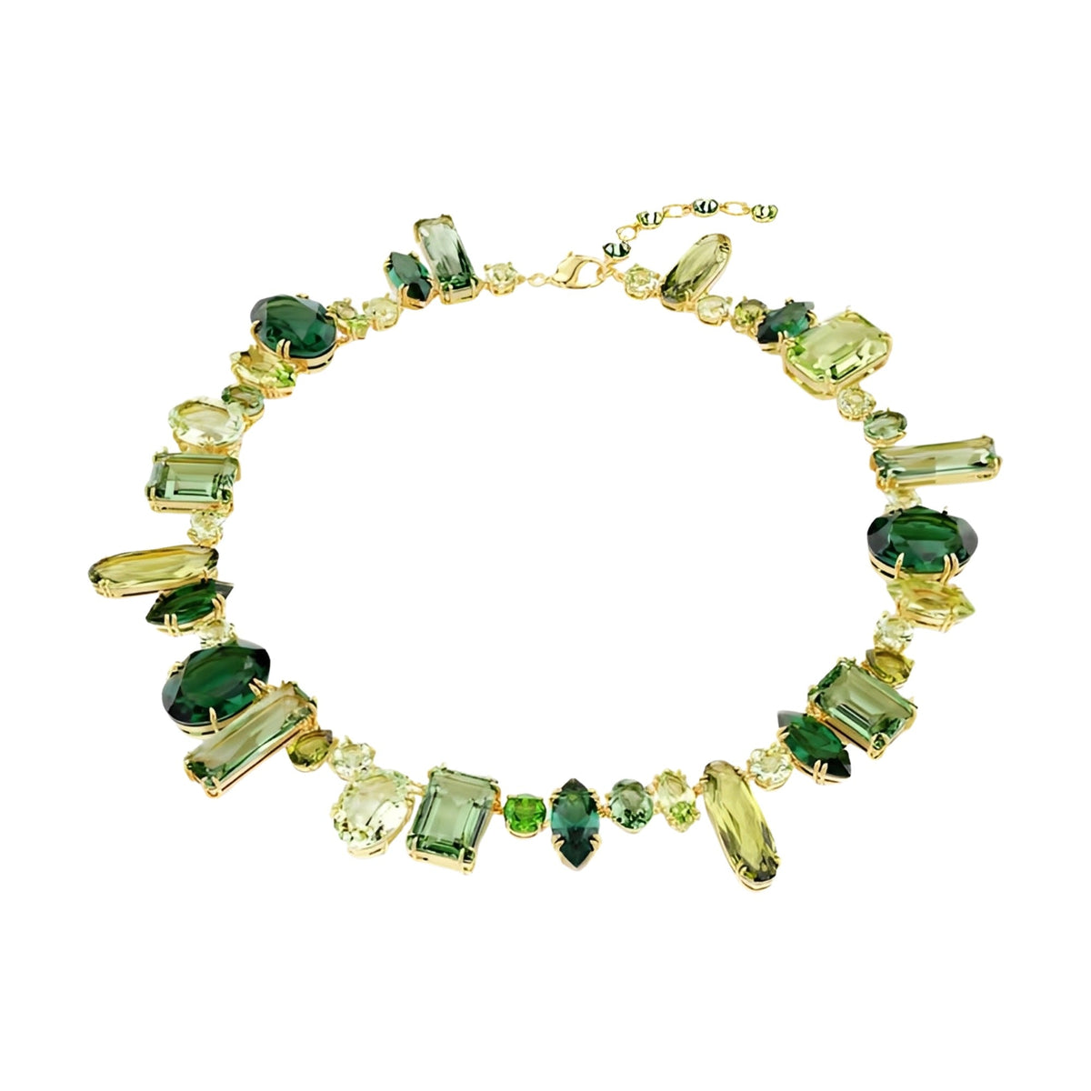 Ingeborg Green Mixed Shapes Necklace