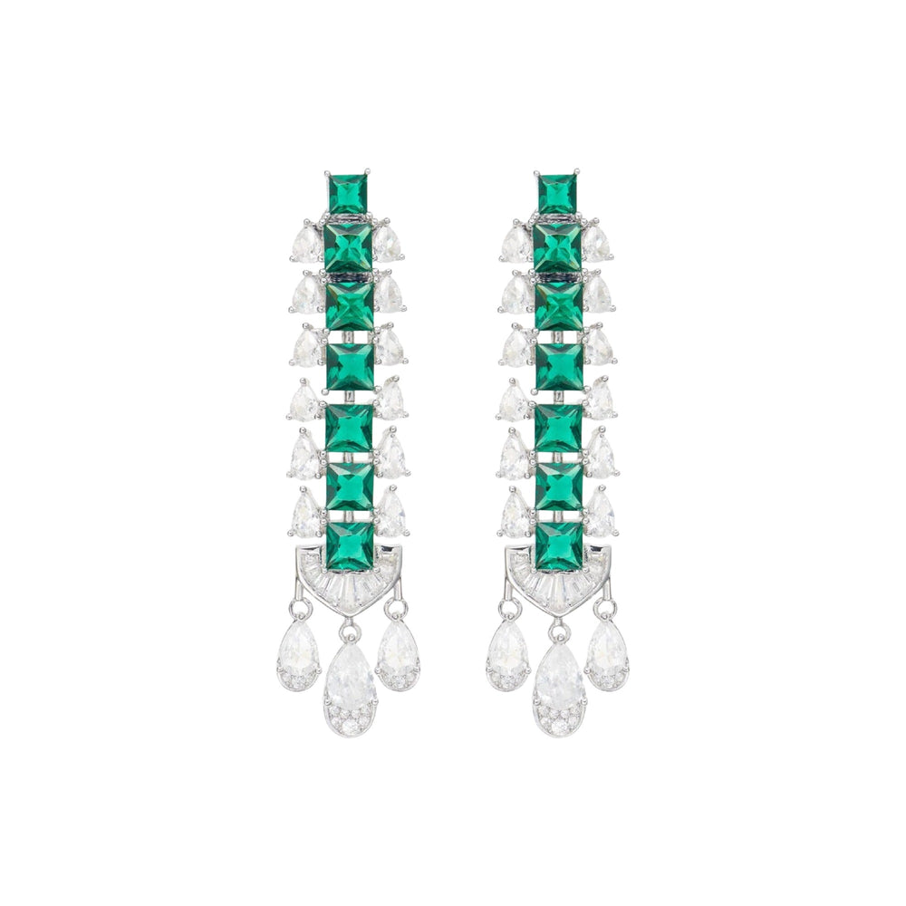 Ingtrud Square Teardrop Drop Earrings