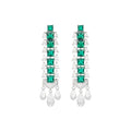Ingtrud Square Teardrop Drop Earrings