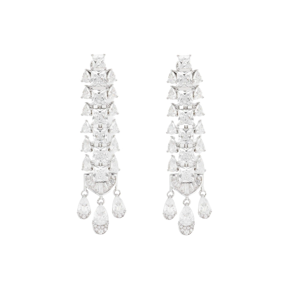 Ingtrud Square Teardrop Drop Earrings