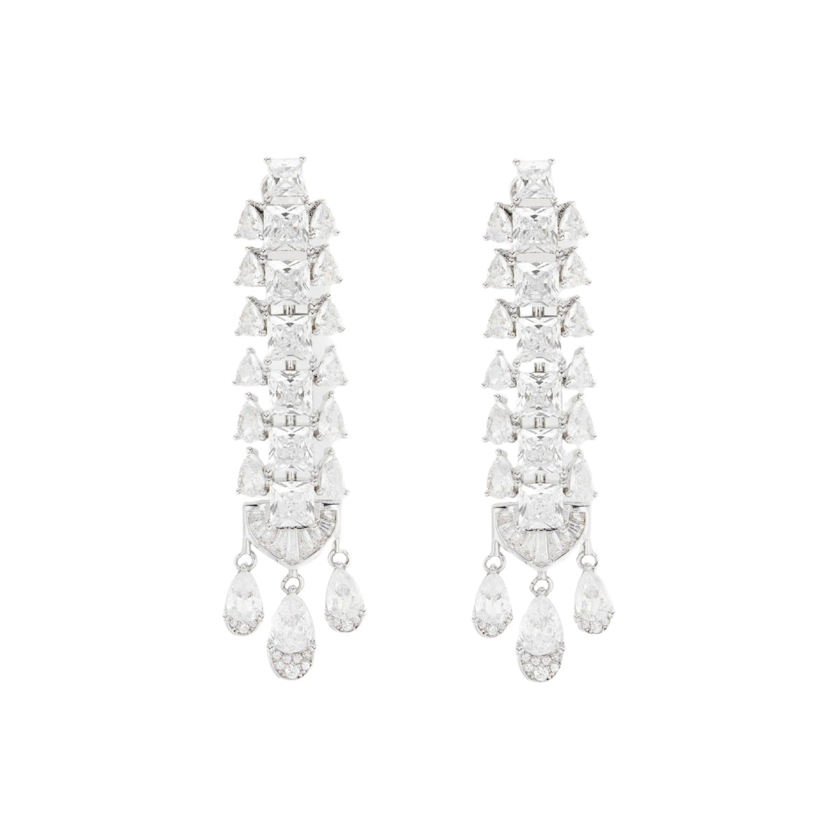 Ingtrud Square Teardrop Drop Earrings