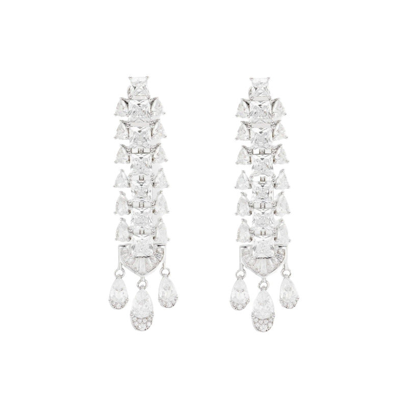 Ingtrud Square Teardrop Drop Earrings