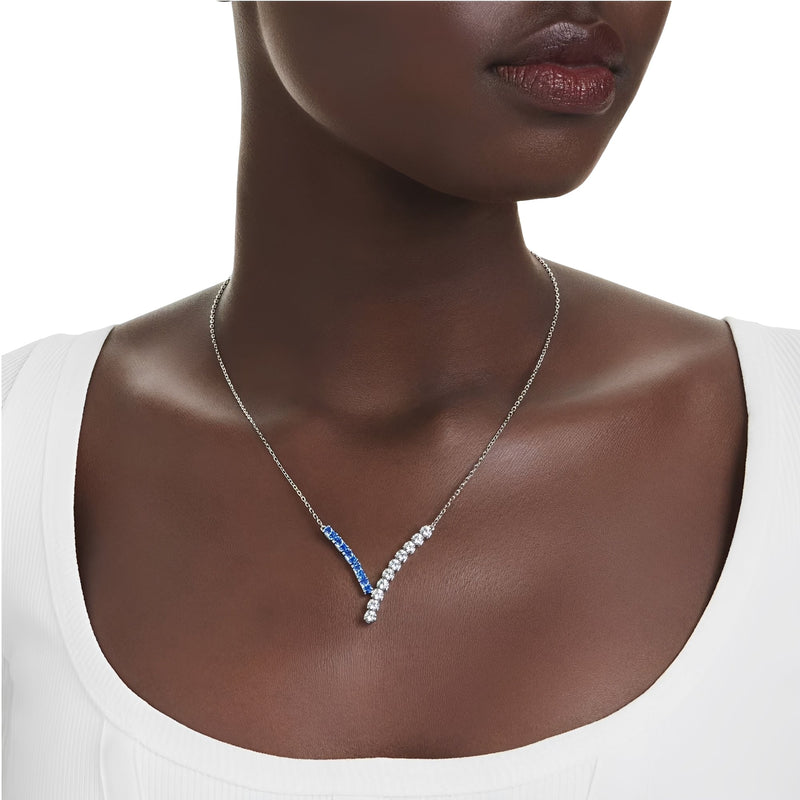 Irena Blue V shape Necklace