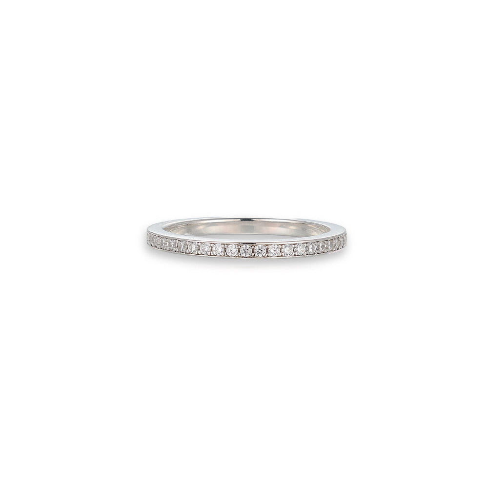 Irina White Round Ring Set