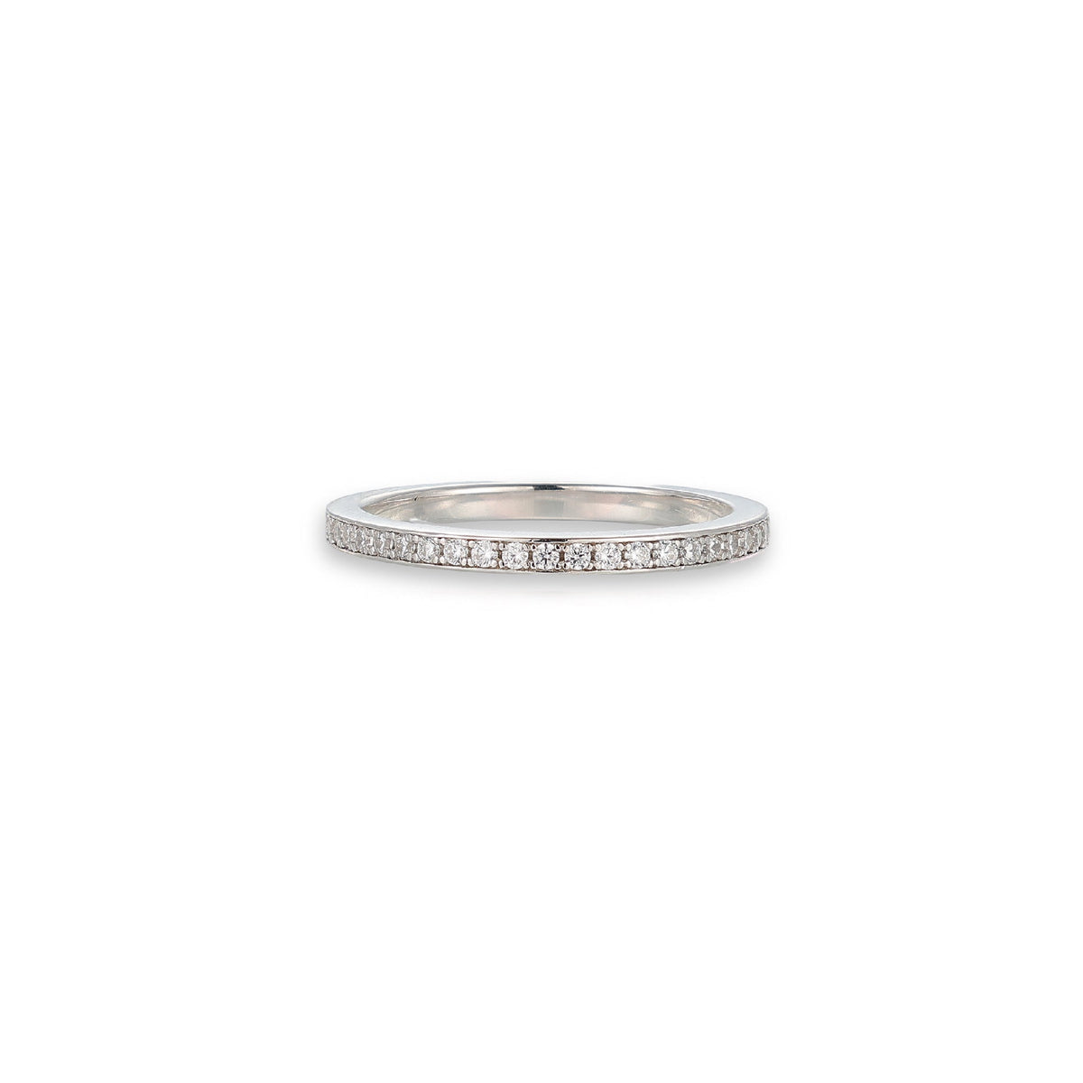 Irina White Round Ring Set