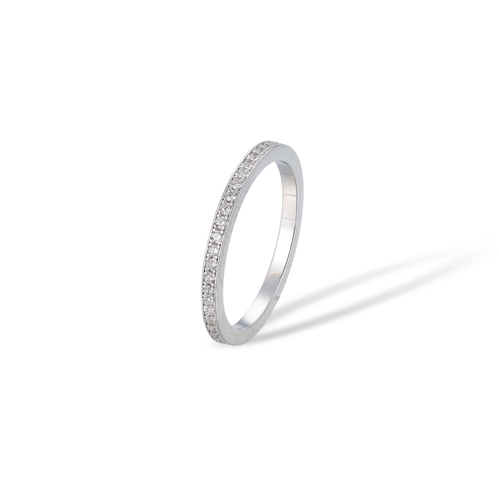 Irina White Round Ring Set