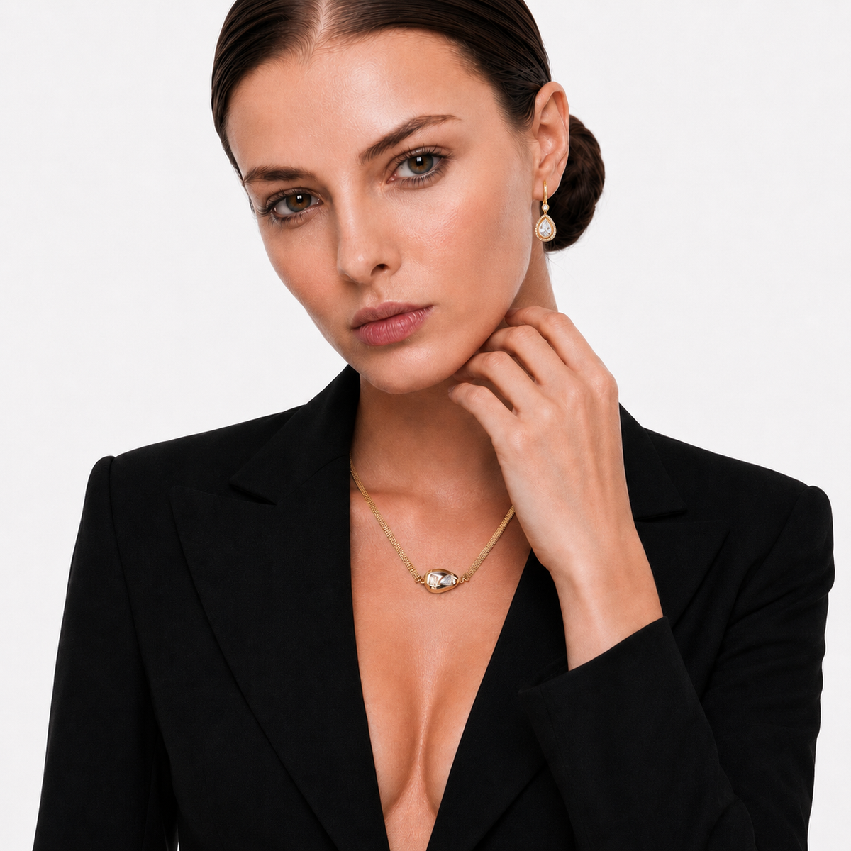 Irmhild 14K Gold Teardrop Drop Earrings