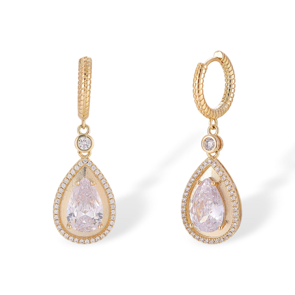 Irmhild 14K Gold Teardrop Drop Earrings