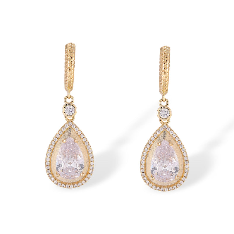 Irmhild 14K Gold Teardrop Drop Earrings