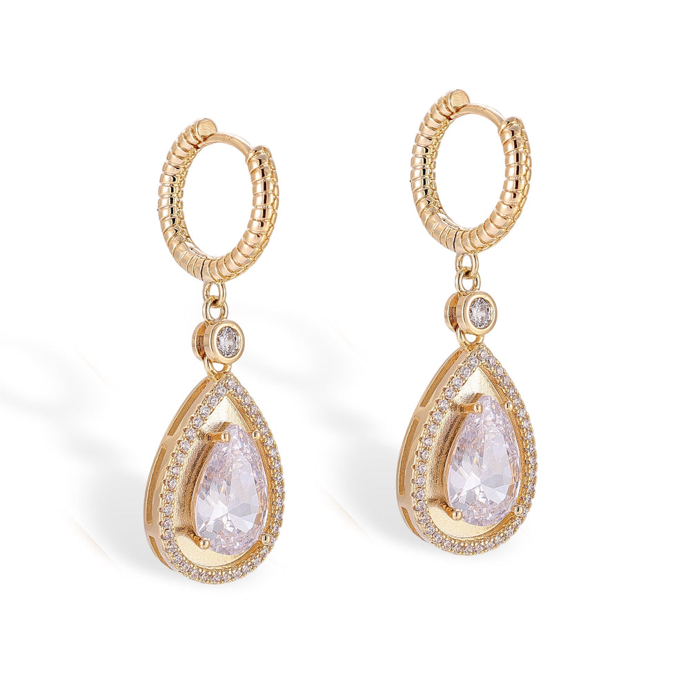 Irmhild 14K Gold Teardrop Drop Earrings