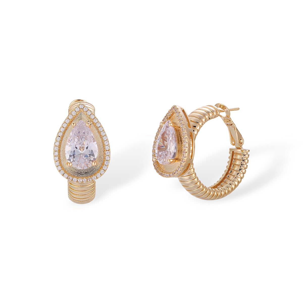 Irmhild 14K Gold Teardrop Earrings