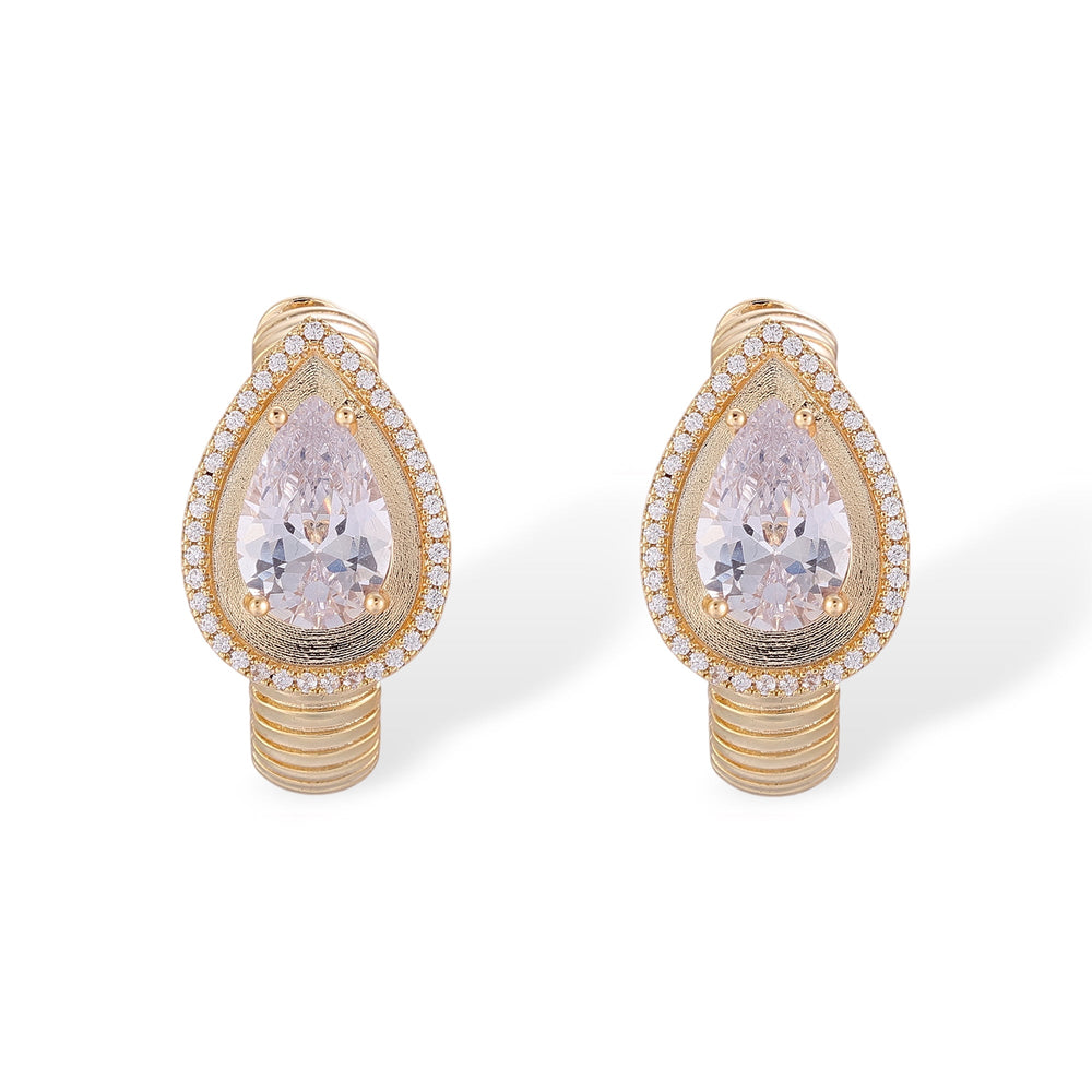 Irmhild 14K Gold Teardrop Earrings