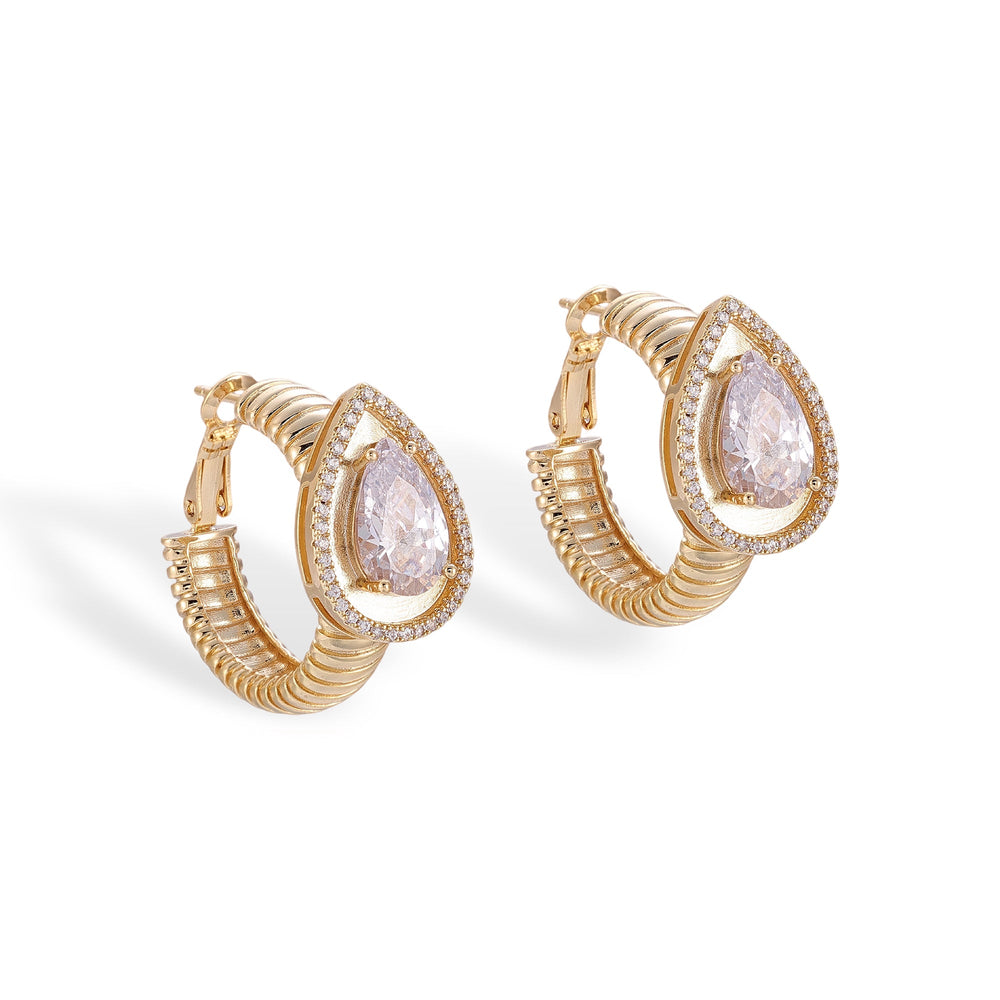 Irmhild 14K Gold Teardrop Earrings