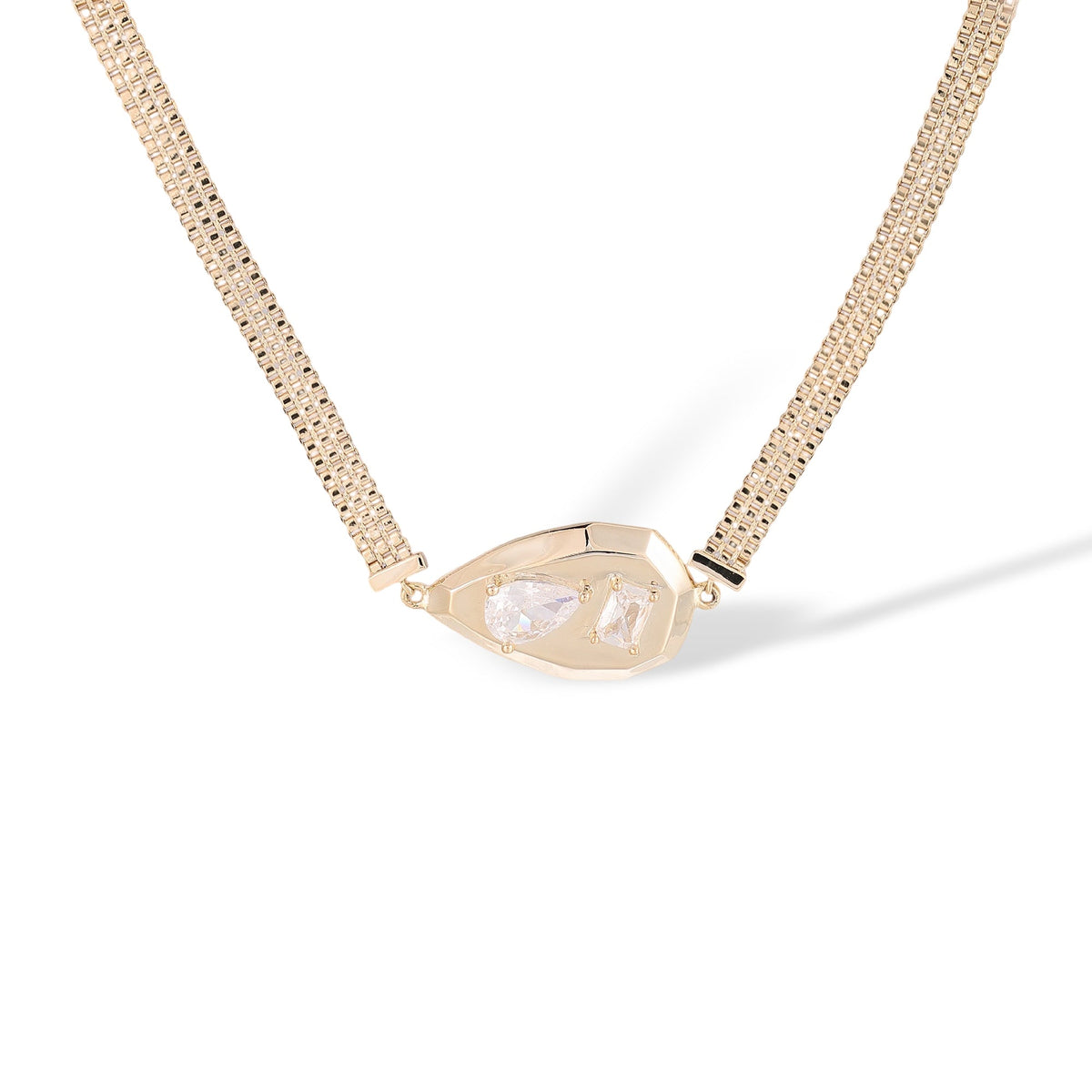 Irmhild 14K Gold Teardrop Necklace