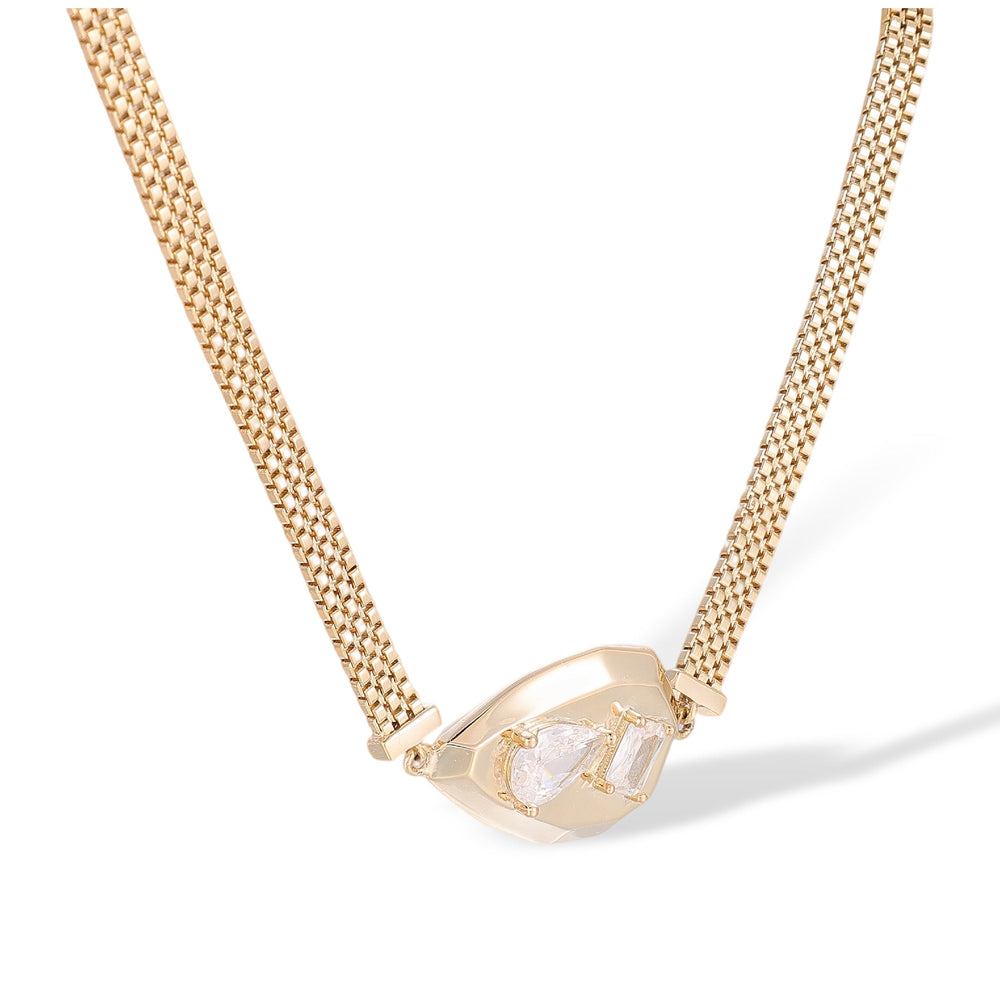 Irmhild 14K Gold Teardrop Necklace