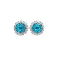 Ismène Blue Floral Earrings