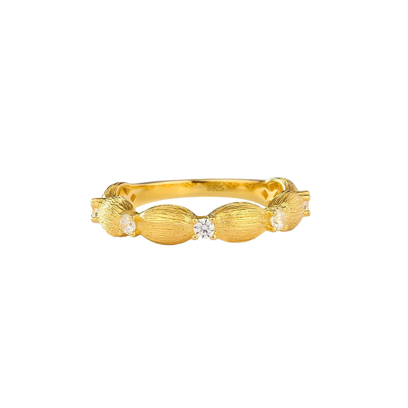 Isolde 14K Gold Wheat Ring