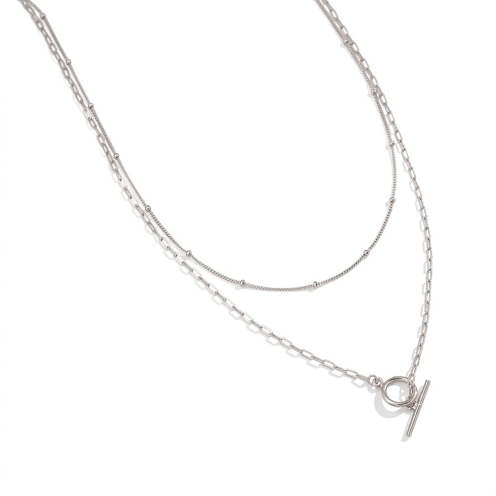 Isrunia 14K Gold Double-Layer Necklace