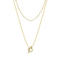 Isrunia 14K Gold Double-Layer Necklace