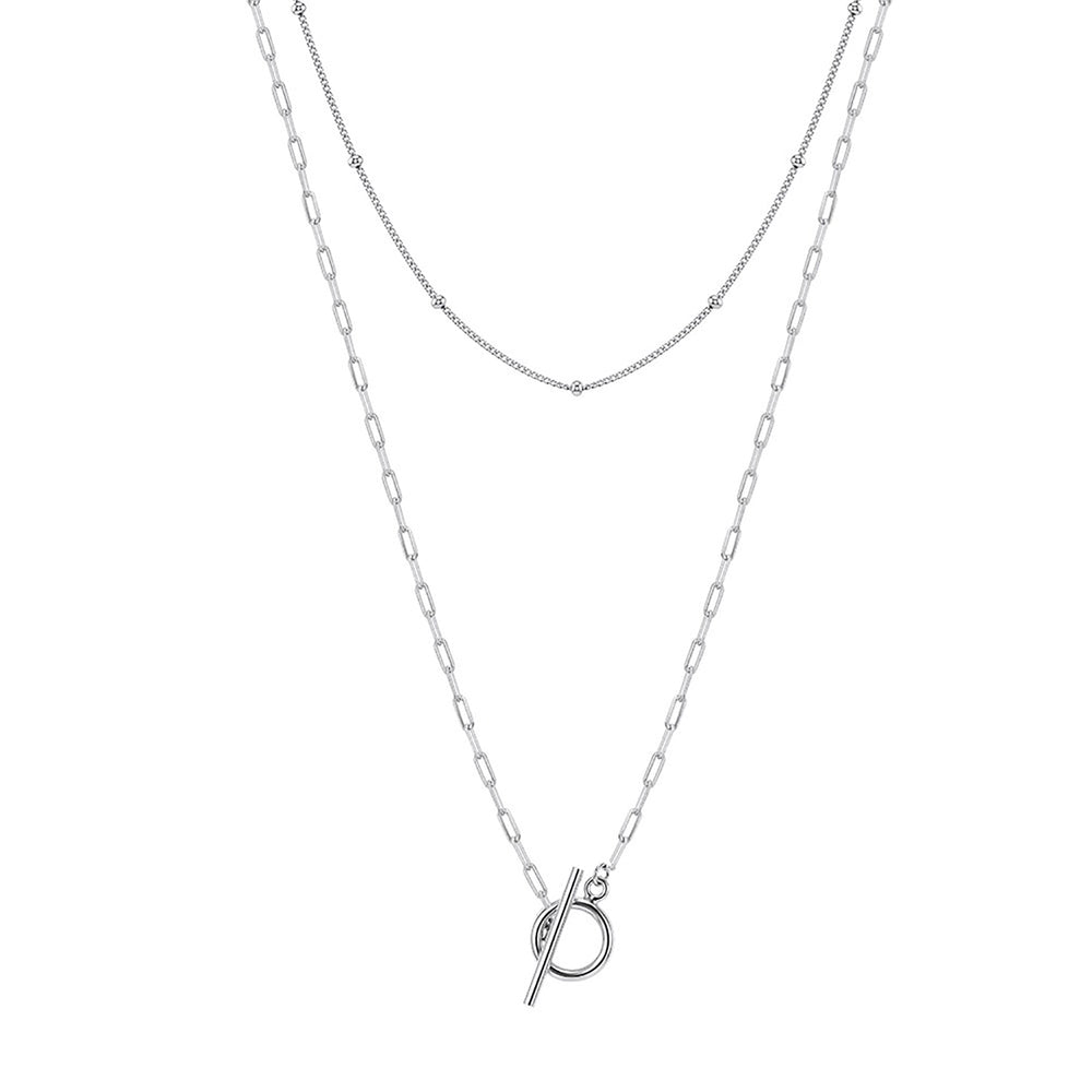 Isrunia 14K Gold Double-Layer Necklace