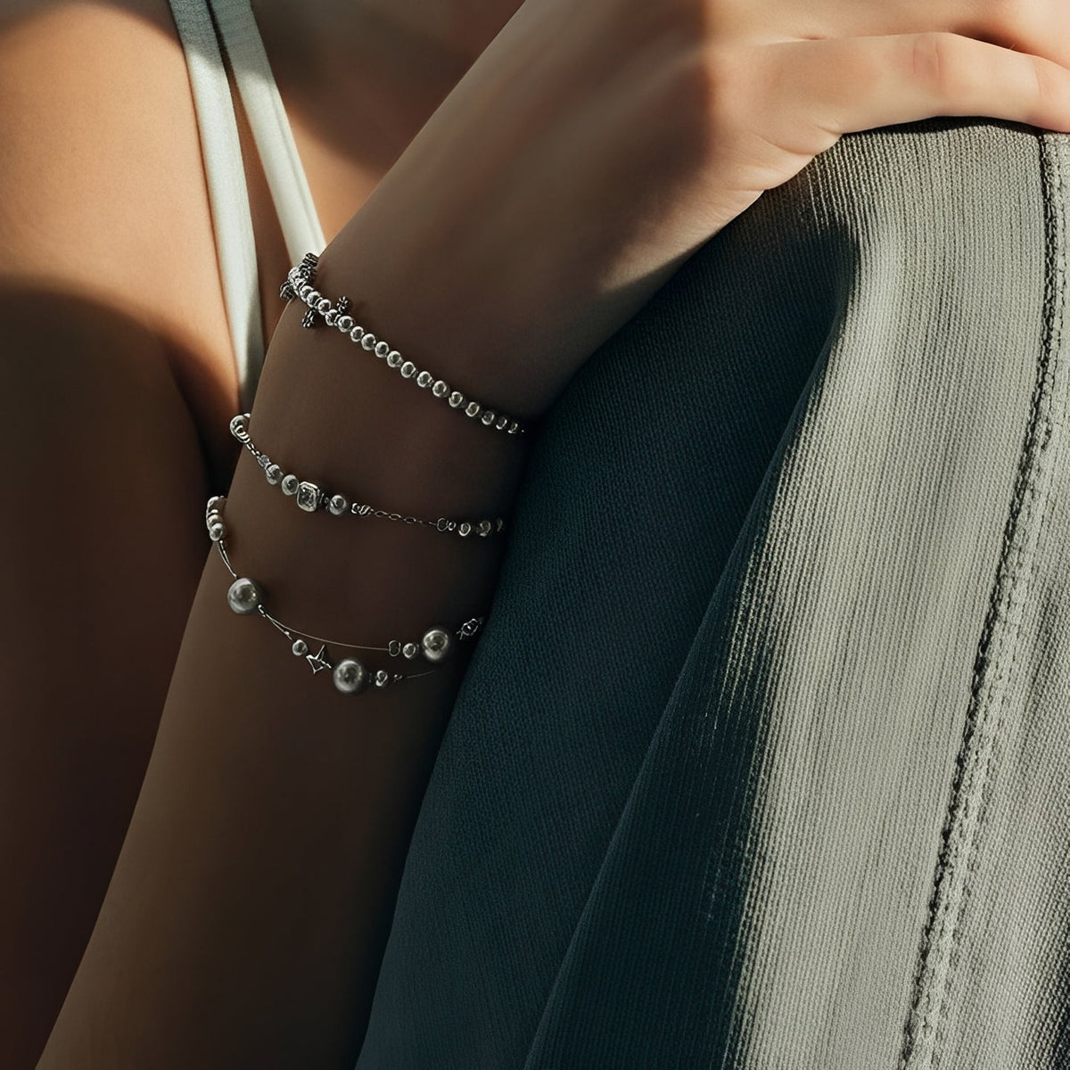 Istria Silver Round Bracelet