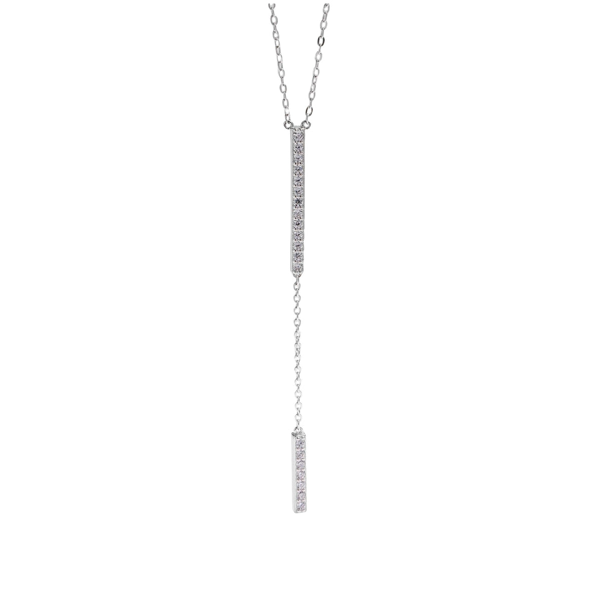 Ithaque White Vertical Bar Necklace