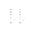 Jacinthe White Shell Starburst Long Earrings